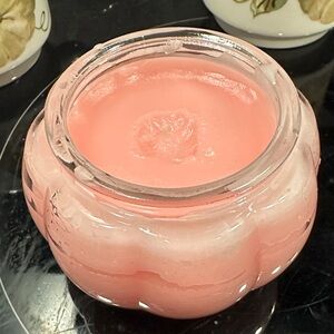 Blush Pink Scented Candle in Glass Jar
